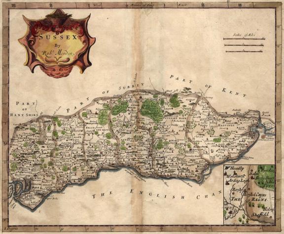 1695 Sussex by Robert Morden
