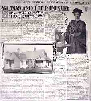 The newspaper article that is displayed in the small room at The Martindale Centre, Horsted Keynes.