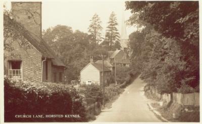 Horsted Keynes: Church Lane in c.1920's?