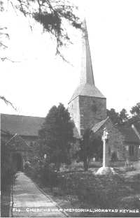 The "standard" view from the gate of St. Giles Church, Horsted Keynes.