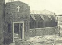 Horsted Keynes: The "hut" at the rear of The Martindale Centre. Picture from a leaflet dated 1st. July 1950