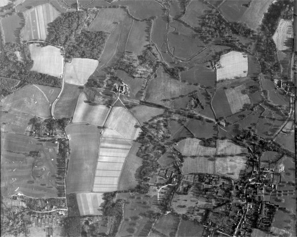 1947 Air photo of the Ouse Valley Railway